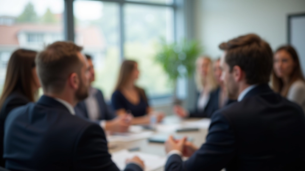 Gruppe von Menschen in Diskussion bei einer Finanzveranstaltung in Leipzig